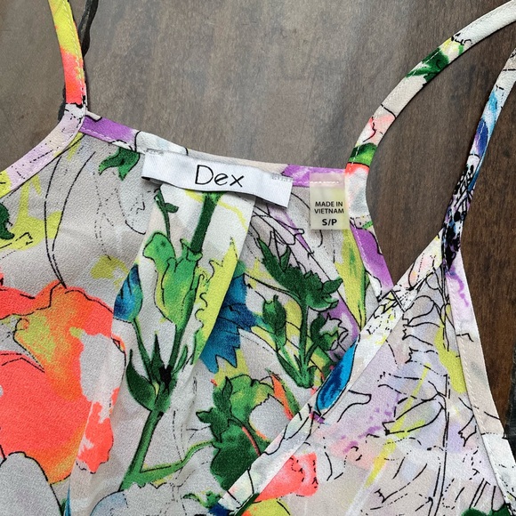 Dex Floral Faux Wrap Tank - Picture 3 of 6